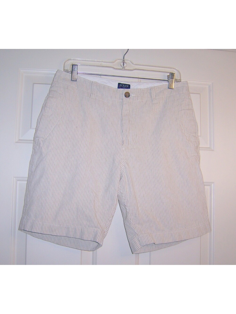 J.Crew Gramercy Cotton-Linen Striped Shorts Men's 31 W